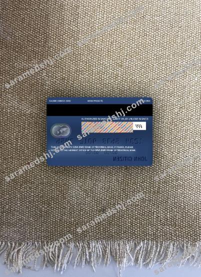 USA BMO Bank of Montreal bank mastercard photolook back